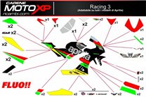 Kit Autocollants compatible avec Aprilia RSV4 2015 - 2020 - MXPKAD11915