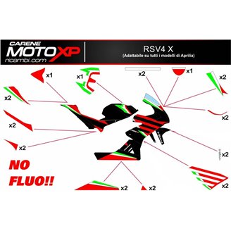 Aufkleber Satz kompatibel mit Aprilia RSV4 2015 - 2020 - MXPKAD11902