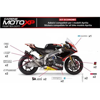 Sticker set compatible with Aprilia RSV4 2015 - 2020 - MXPKAD8061
