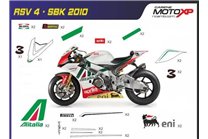 Aufkleber Satz kompatibel mit Aprilia RSV4 2015 - 2020 - MXPKAD8054