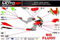 Sticker set compatible with Aprilia RSV4 2015 - 2020 - MXPKAD8050