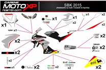 Sticker set compatible with Aprilia RSV4 2015 - 2020 - MXPKAD8049