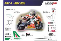 Sticker set compatible with Aprilia RSV4 2015 - 2020 - MXPKAD8045