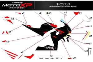 Kit de pegatinas compatible con Aprilia RS 660 2020 - 2022 - MXPKAD14964