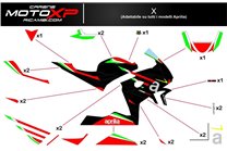 Sticker set compatible with Aprilia RS 660 2020 - 2022 - MXPKAD15049
