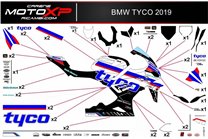 Kit Autocollants compatible avec Bmw S 1000RR 2019 - 2022 - MXPKAD12781