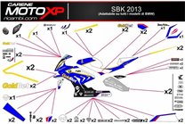 Kit adesivi compatibile con Bmw S 1000RR 2019 - 2022 - MXPKAD12135