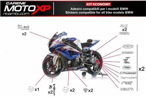 Sticker set compatible with Bmw S 1000RR 2015 - 2018 - MXPKAD8008