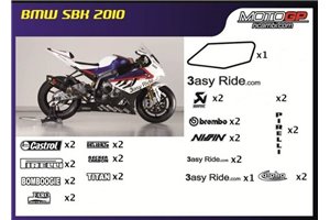Kit adesivi compatibile con Bmw S 1000RR 2009 - 2014 - MXPKAD7997