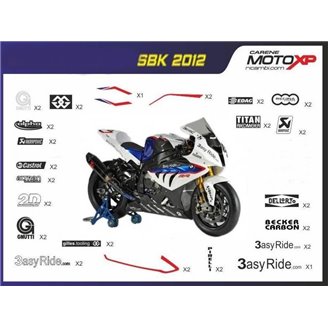 Aufkleber Satz kompatibel mit Bmw S 1000RR 2009 - 2014 - MXPKAD7996