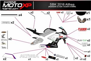 Kit de pegatinas compatible con Bmw S 1000RR 2009 - 2014 - MXPKAD7994