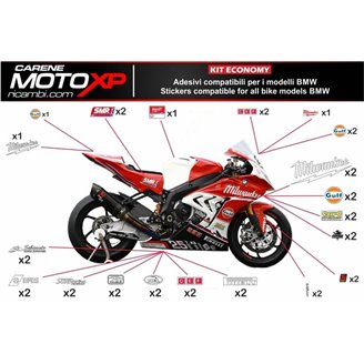 Aufkleber Satz kompatibel mit Bmw S 1000RR 2009 - 2014 - MXPKAD7992