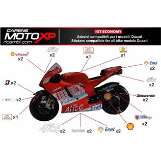 Kit de pegatinas compatible con Ducati 748 916 996 998 - MXPKAD6810