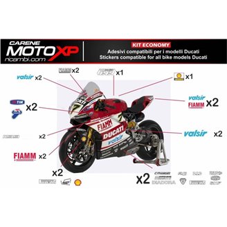 Kit de pegatinas compatible con Ducati 748 916 996 998 - MXPKAD6960