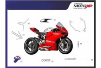 Kit de pegatinas compatible con Ducati 748 916 996 998 - MXPKAD5859