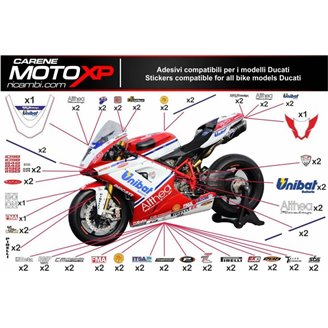 Kit Autocollants compatible avec Ducati 748 916 996 998 - MXPKAD4488