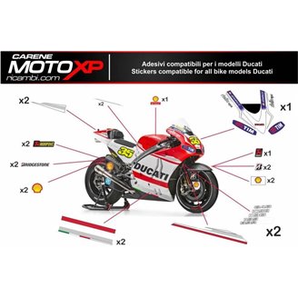 Kit Autocollants compatible avec Ducati 748 916 996 998 - MXPKAD6029