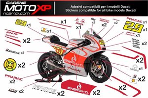 Kit Autocollants compatible avec Ducati 748 916 996 998 - MXPKAD7166