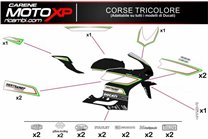 Kit de pegatinas compatible con Ducati 748 916 996 998 - MXPKAD2400