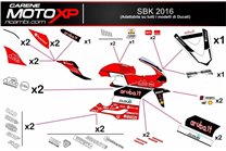 Sticker set compatible with Ducati 748 916 996 998 - MXPKAD6959