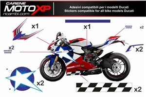 Aufkleber Satz kompatibel mit Ducati 749 999 2005 2006 - MXPKAD8418