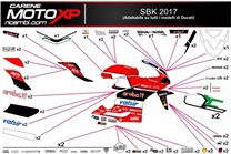 Kit Autocollants compatible avec Ducati 749 999 2005 2006 - MXPKAD8460