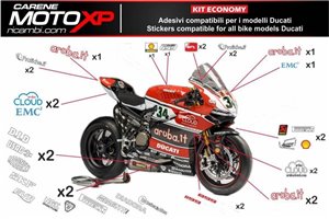 Aufkleber Satz kompatibel mit Ducati 848 1098 1198 - MXPKAD8471
