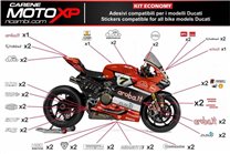 Kit Autocollants compatible avec Ducati 848 1098 1198 - MXPKAD8509