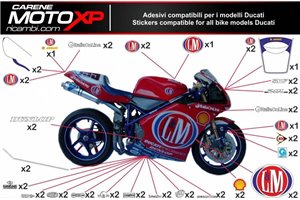 Kit adesivi compatibile con Ducati 848 1098 1198 - MXPKAD8503