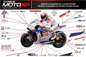 Sticker set compatible with Ducati 848 1098 1198 - MXPKAD8502