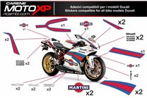 Sticker set compatible with Ducati 899 1199 Panigale - MXPKAD8576