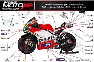 Aufkleber Satz kompatibel mit Ducati 899 1199 Panigale - MXPKAD8538