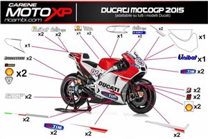Kit Autocollants compatible avec Ducati 899 1199 Panigale - MXPKAD8578