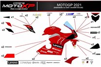 Kit Autocollants compatible avec Ducati 899 1199 Panigale - MXPKAD8548