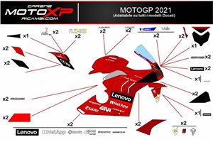 Kit Autocollants compatible avec Ducati 899 1199 Panigale - MXPKAD8548