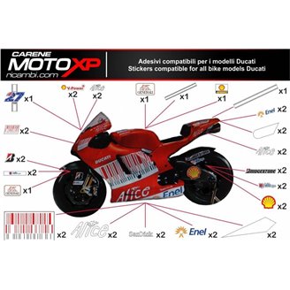Sticker set compatible with Ducati 959 1299 Panigale - MXPKAD8583