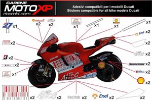 Kit adesivi compatibile con Ducati 959 1299 Panigale - MXPKAD8583