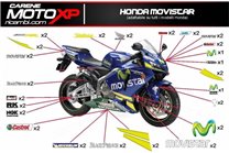Kit de pegatinas compatible con Honda Cbr 1000 RR 2017 - 2019 - MXPKAD9453