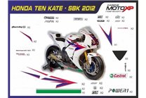 Kit Autocollants compatible avec Honda Cbr 1000 RR 2012 - 2016 - MXPKAD9390