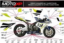 Sticker set compatible with Honda Cbr 1000 RR 2008 - 2011 - MXPKAD9310
