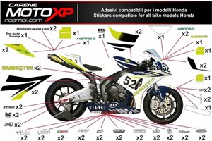 Aufkleber Satz kompatibel mit Honda Cbr 1000 RR 2008 - 2011 - MXPKAD9310