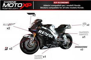 Kit Autocollants compatible avec Honda Cbr 1000 RR 2008 - 2011 - MXPKAD9317