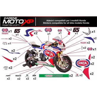 Sticker set compatible with Honda Cbr 1000 RR 2006 - 2007 - MXPKAD9288