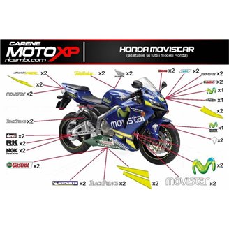 Sticker set compatible with Honda Cbr 1000 RR 2006 - 2007 - MXPKAD9291