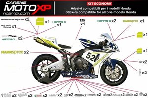 Sticker set compatible with Honda Cbr 600 RR 2013 - 2019 - MXPKAD9104