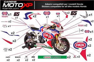Sticker set compatible with Honda Cbr 600 RR 2009 - 2012 - MXPKAD9022