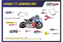 Sticker set compatible with Honda Cbr 600 RR 2009 - 2012 - MXPKAD9049