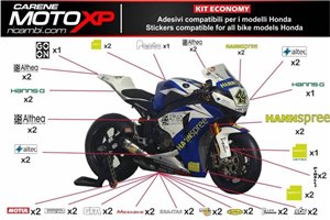 Kit adesivi compatibile con Honda Cbr 600 RR 2005 - 2006 - MXPKAD8934