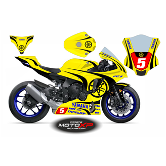 Carenage Racing Peint Yamaha R1 2015 - 2019 - MXPCRV16188