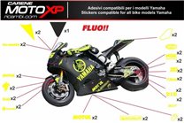 Kit de pegatinas compatible con Yamaha R1 2020 - 2022 - MXPKAD12567